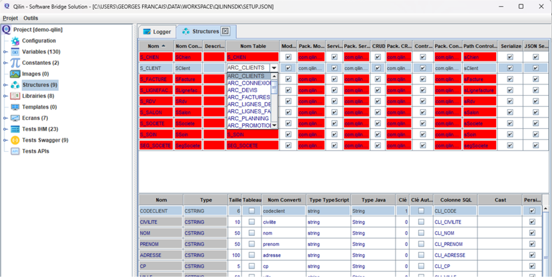 Analyse & Mapping des Structures
