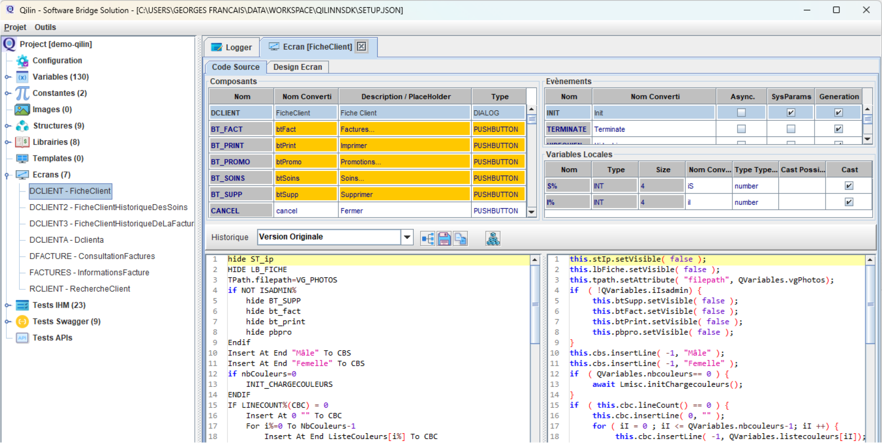 Traduction Temps Réel du code NCL