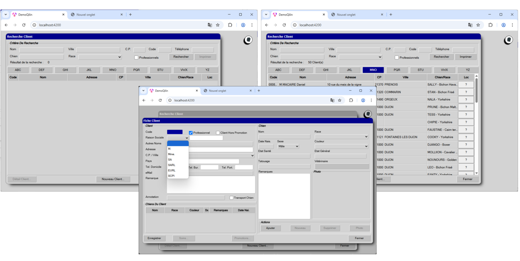 Transformation de l'interface utilisateur NSDK en Angular